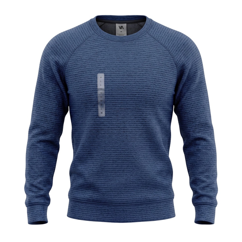 VRST Mens Recharge Lunar Crew Sweatshirt Dark Navy Blue UPF 50+ Size M MAX233106